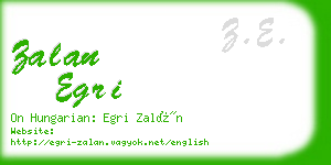 zalan egri business card